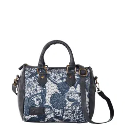 Mona B Grey Printed Medium Handbag-image-42