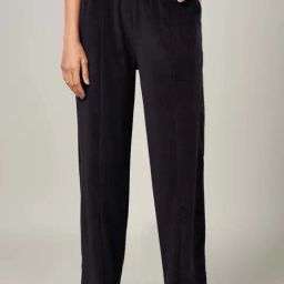Ajile by Pantaloons Jet Black Plain Trousers-image-24