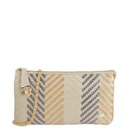 Cheemo Beige Textured Medium Sling Handbag-picture-17