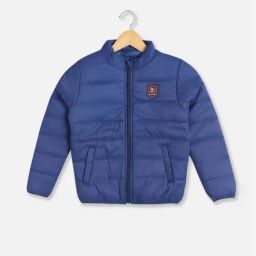 Allen Solly Boys Blue Solid Full Sleeves Jacket-image-69