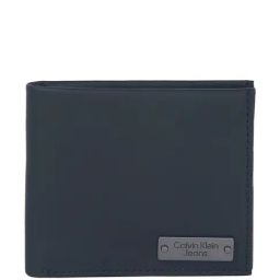 CALVIN KLEIN Blue Leather Bi-Fold Wallet-picture-34