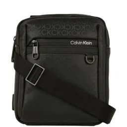 CALVIN KLEIN Black Tonal DAILY TECH Logo Cross Body Bag-image-25