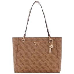 GUESS Latte Brown Noelle Printed Tote-18