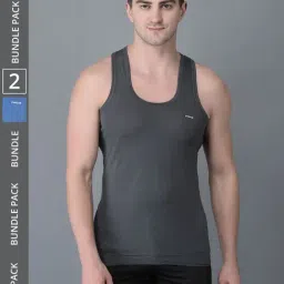 Dollar Bigboss Assorted Cotton Regular Fit Vest - Pack Of 2-image-92