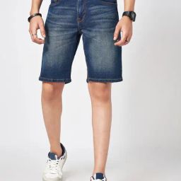 Sf Jeans By Pantaloons Blue Cotton Regular Fit Denim Shorts-image-13