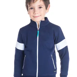 Cherry Crumble Kids Colourblocked Front-Open Sweatshirt-picture-10
