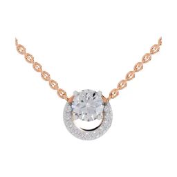 Sparkles Lab Grown Diamond 14k (585) Rose Gold Pendant for Women-picture-11