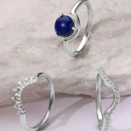 Mia by Tanishq 925 Silver Twilight Glam Silver Ring-image-11