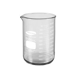 Omsons Germany 5000 ml Class A Clear Beaker with Spout 240/14-16