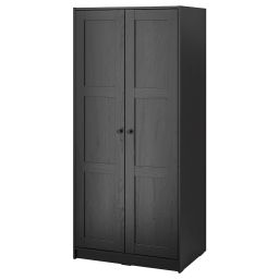 ikea rakkestad Wardrobe with 2 doors, black-brown, 79x176 cm-picture-15
