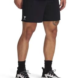 Under Armour Black Cotton Regular Fit Sports Shorts-image-85