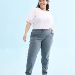 Go Colors! Green Mid Rise Sports Joggers-picture-11
