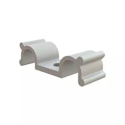 ESSENTRA COMPONENTS Cable Clips CABLE CLAMP-DUAL, SCREW, NYLON/NATURAL, DHURCS-2-01 (Pack of 10)-image-61