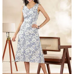 Anouk Floral Print A-Line Midi Dress-picture-12