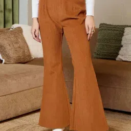 Mabish By Sonal Jain Brown Stripes Pants-image-52