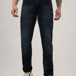 Spykar Black Cotton Regular Fit Jeans-picture-14