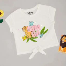 Pantaloons Junior Girls Snow White Cotton Character Based T-Shirts-image-36