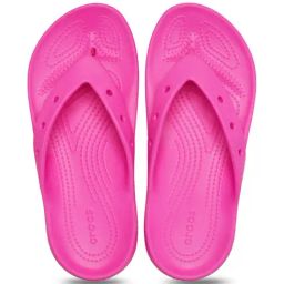 Crocs Unisex Pink Flip Flops-image-1
