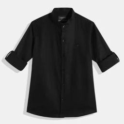 Charchit Boys Black Cotton Comfort Fit Shirt-picture-18