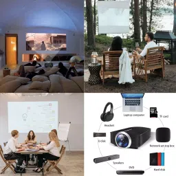 MEGAWISE Mini Projector Portable Mount LCD & LED 1200 Lumens Brightness, YG500 image 5