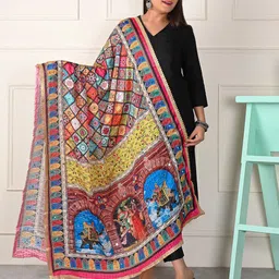 Apratim Ethnic Motifs Printed Silk Dupatta-56