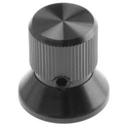 RS PRO 19 mm Black Potentiometer Knob for 6.4 mm Shaft Splined, 4659886-image-84