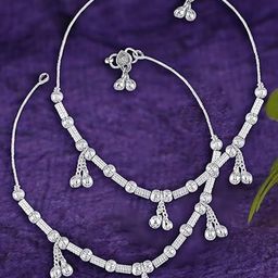 Heer Collection Silver-Plated Anklet-image-22