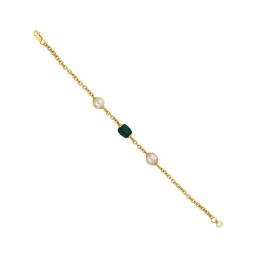 Sri Jagdamba Pearls 22 kt Gold Rakhi cum Bracelet-image-58