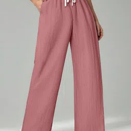 RAJOVATI Women Mid-Rise Loose Fit Regular Trousers-picture-33