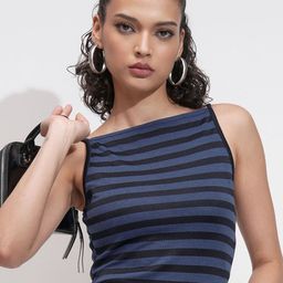 Tokyo Talkies Women Horizontal Stripes Top-image-35