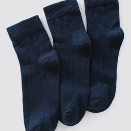 Pine Kids Regular Length Anti Microbial Washed School Socks Solid Pack of 3- Navy Blue-image-84