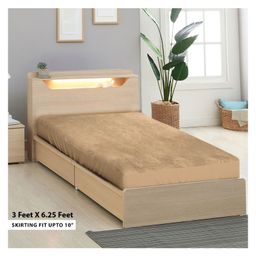 Sassoon Laika Single Size Waterproof Mattress Protector -Beige-picture-18
