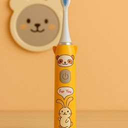 Badal Kidz Children's Electric Toothbrush with Cartoon Characters, Soft Bristles Battery Operated Kids Cartoonic - Yellow-image-50