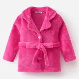 Mark & Mia Full Sleeves Solid Fur Winter Jacket - Fuchsia-picture-49