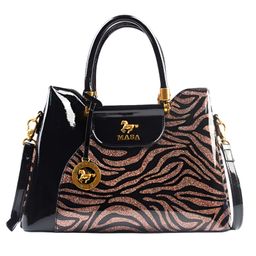 SYGA Women's Tote Bag Floral Print & Embossed, Spacious Daily Shoulder Bag with Zipper Pockets and Cover Closure(style-05)-image-108