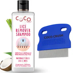 Coco Crush Herbal Lice Nits Treatment Shampoo & Fine-Tooth Precision Lice Comb 50ml + Comb-picture-39