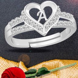 Lila Silver-Plated Stones-Studded Finger Ring-image-38