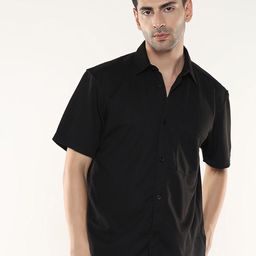 R&B Men Spread Collar Solid Relaxed Fit Casual Shirt-picture-45