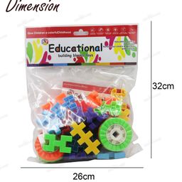 Kidsden 40PCs Multicolored Building and Creative DIY Blocks for Kids with Wheel- Multicolor image 4