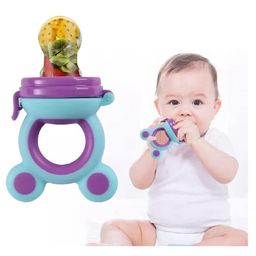 Joy Buzz Baby Food Feeder Nibbler & Rattle Teether Combo - Multicolor image 4