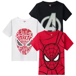 Marvel by Miss and Chief Boys 3 Avengers Printed Bio Finish Pockets T-shirt-29