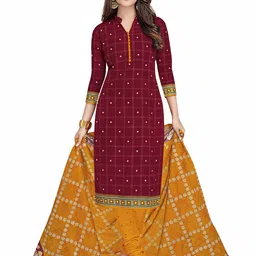 MIRAAN Printed Pure Cotton Unstitched Dress Material-image-96
