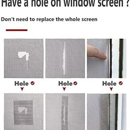 bellveen Waterproof Sticky Netting Screen Anti-Mosquito Mesh Window Hole Patch Repair Tape | 2 Inch X 2 Meter image 5