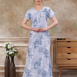 Sand Dune Women Printed Maxi Nightdress-picture-10