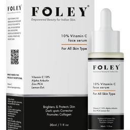 FOLEY 10% Vitamin C + E Water Based Face Serum With Alpha Arbutin For Dark Spots - 30 ml-21
