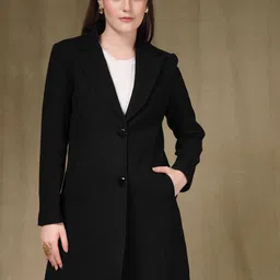 Juelle Women Notched Lapel Collar Stylished Single-Breasted Overcoat-image-47