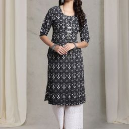 7Threads Women Pack Of 6 Ethnic Motifs Printed Daily Straight Kurtas-image-27