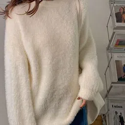 LULU & SKY Women Pullover with Fuzzy Detail-image-30