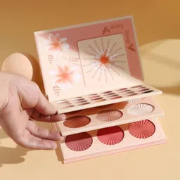 RANORE All In 1 Make Up Eyeshadow Highlight Blush Palette-400g image 2