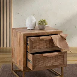 Metalsmith Brown Wooden Rectangle Drawers-30
